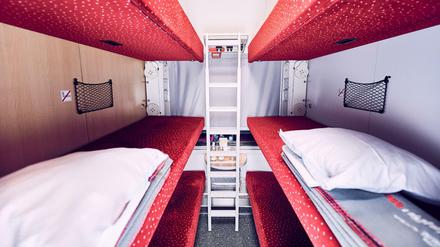 Ein Platz im Sechser-Liegewagen des ÖBB-Nachtzuges nach Rom.