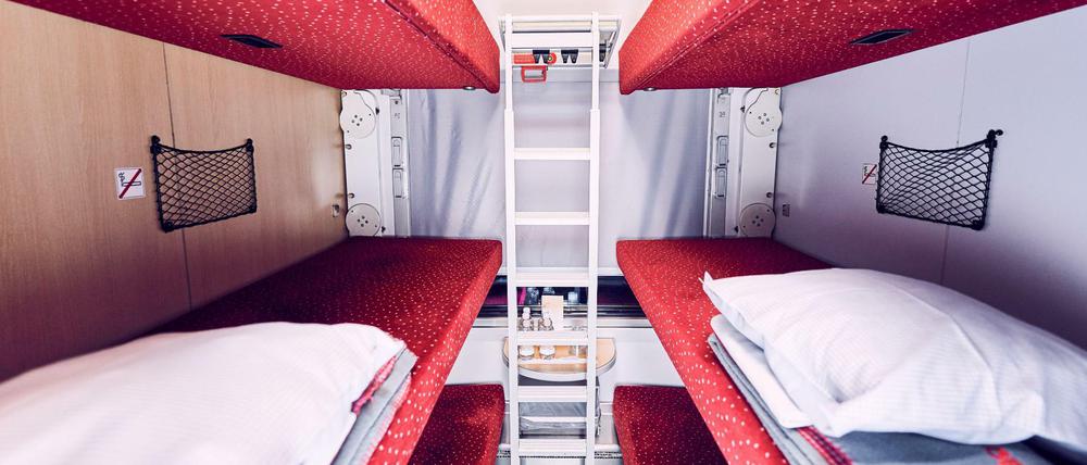 Ein Platz im Sechser-Liegewagen des ÖBB-Nachtzuges nach Rom.