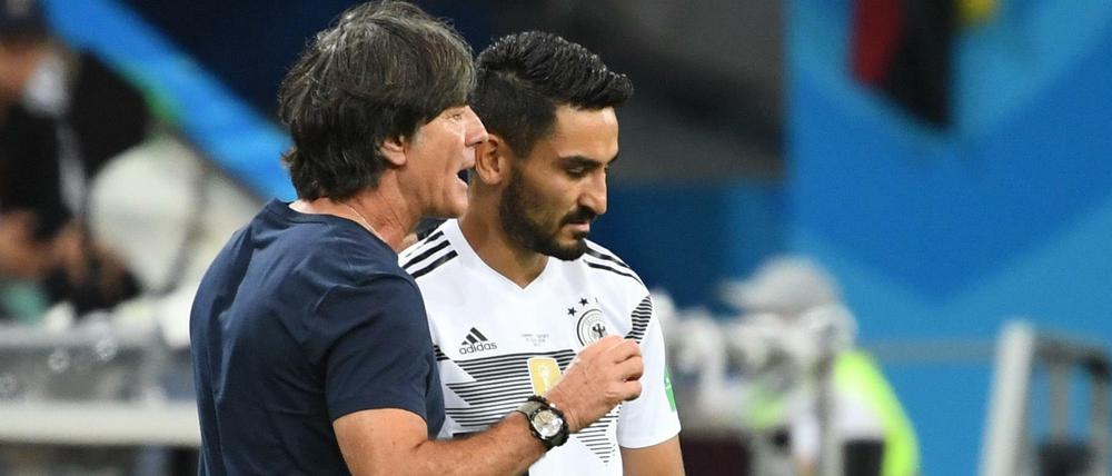 Klare Worte. Bundestrainer Joachim Löw und Ilkay Gündogan sind sich einig.