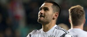 Ilkay Gündogan bejubelt seinen Führungstreffer gegen Estland.