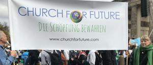 Nicht nur hoffen, sondern machen: Die "Church for Future" nimmt an Protestaktionen teil. 