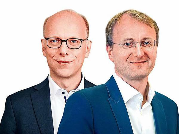 Porträtaufnahmen von Cornelius Richter (links) und Georg Weizsäcker.