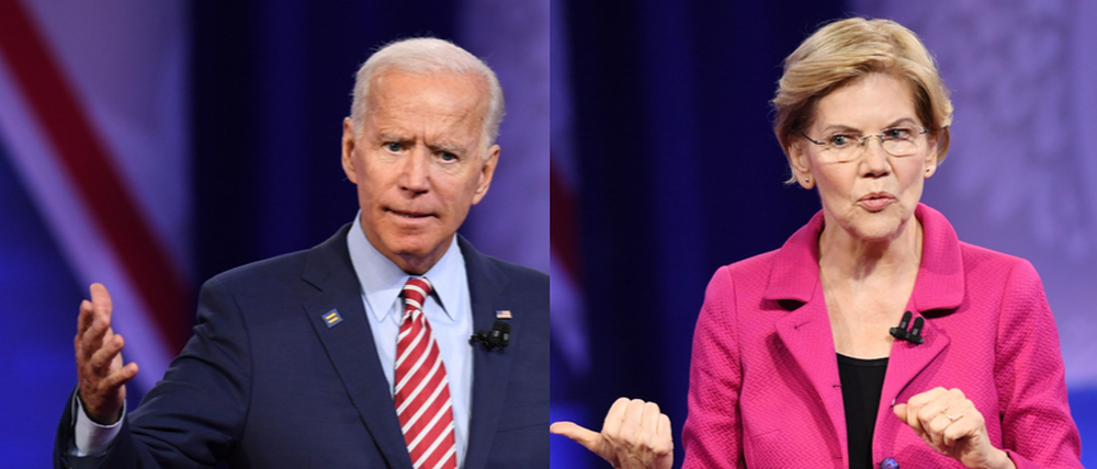 Joe Biden und Elizabeth Warren: Beide wollen ins Weiße Haus