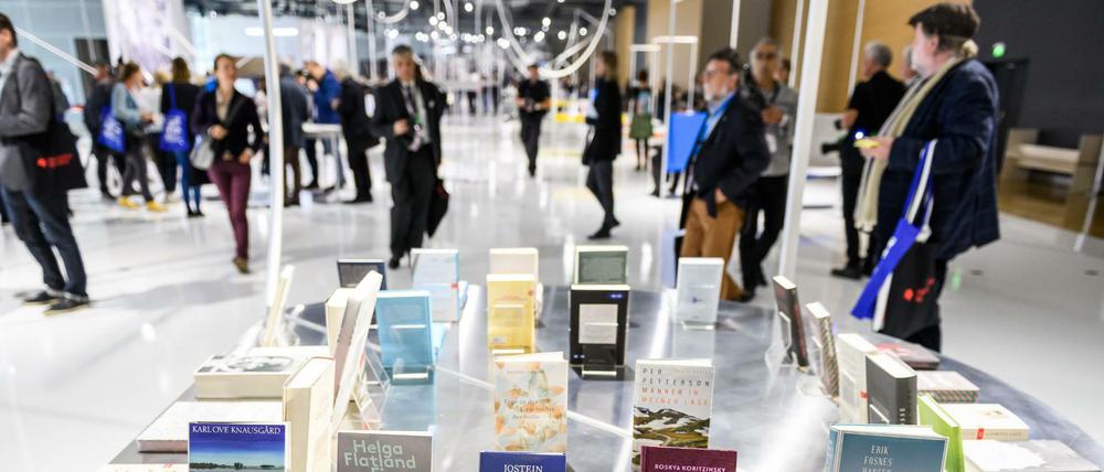 Der Gastlandpavillon Norwegens auf der Frankfurter Buchmesse.