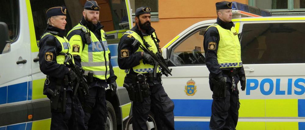 Die schwedische Polizei (Archivbild) hat große Probleme mit der Gang-Kriminalität.