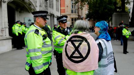 Extinction Rebellion-Aktivisten protestieren in London.