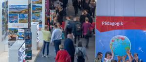 Besucher der Frankfurter Buchmesse.