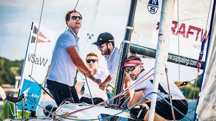 Da sitzt alles. Am letzten Wochenende der Saison ist der Verein Seglerhaus am Wannsee (VSaW) bei den Finalregatten an der Flensburger Förde kaum noch zu schlagen.