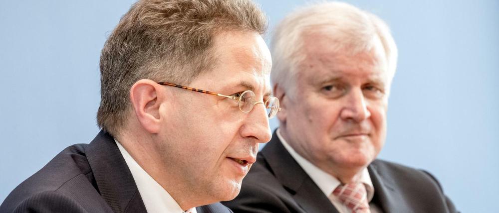 Hans-Georg Maaßen (links) und Innenminister Horst Seehofer (Archiv).
