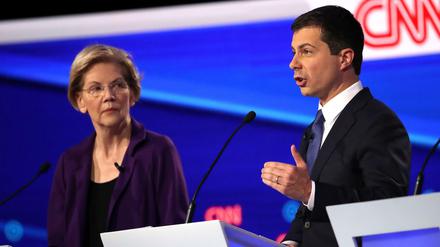 Weil Joe Biden schwächelt, holt Elizabeth Warren in den Umfragen auf – doch der junge Pete Buttigieg dominierte die TV-Debatte.