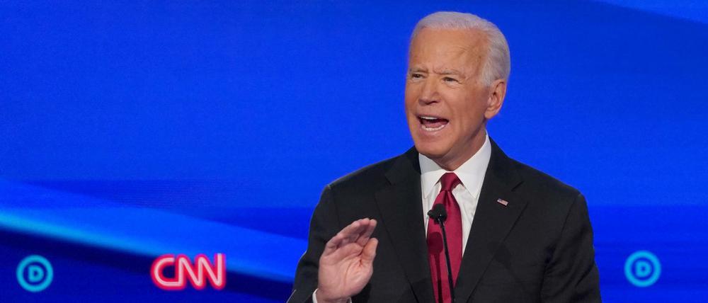 Joe Biden am Dienstag in der TV-Debatte von CNN und "New York Times".