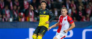 Nicht gefragt. Jadon Sancho (links) muss gegen Gladbach zuschauen.
