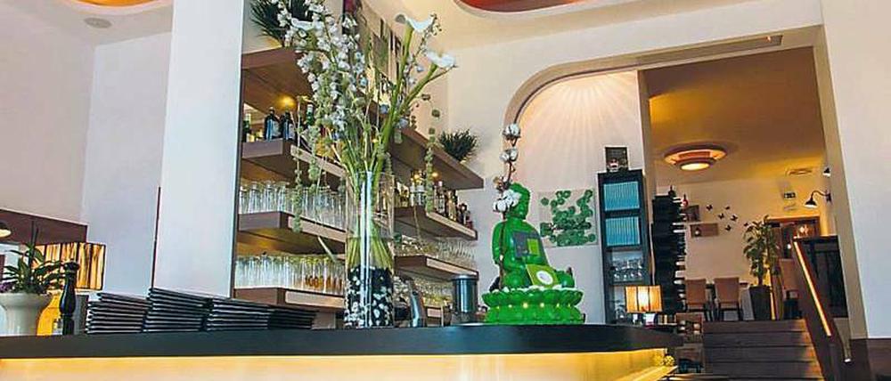 Dezent-elegantes Ambiente, ein Ort, nicht nur für Fans der veganen Küche: das "Lucky Leek" in Prenzlauer Berg.