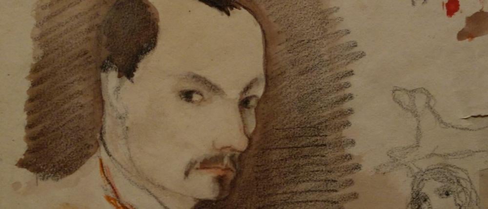 Selbstporträt im Revolutionsjahr 1848. Charles Baudelaire.