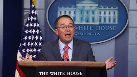Trumps Stabschef Mick Mulvaney bringt seinen Chef in Erklärungsnot.