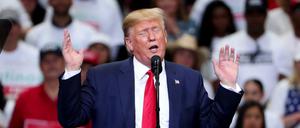 US-Präsident Trump bei einem Wahlkampfauftritt in Texas.