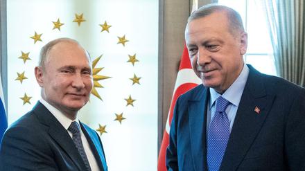 Der russische Präsident Putin und der türkische Präsident Erdogan im September in Ankara