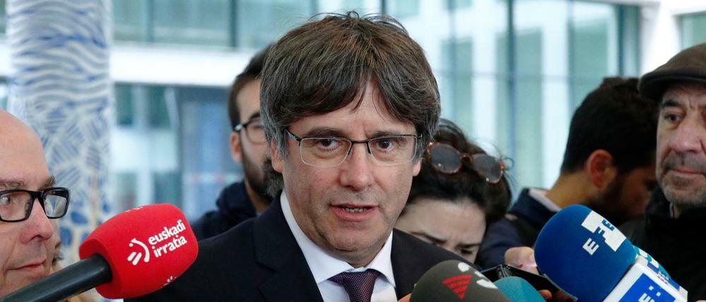 Der frühere katalanische Regionalpräsident Carles Puigdemont in Brüssel. 