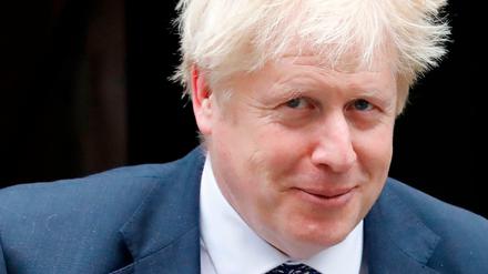 Der britische Premierminister Boris Johnson am Mittwoch vor seinem Amtssitz in der Londoner Downing Street. 