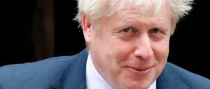 Der britische Premierminister Boris Johnson am Mittwoch vor seinem Amtssitz in der Londoner Downing Street. 