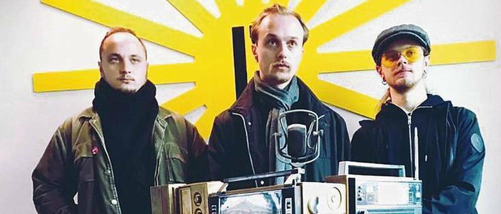 Roman Komogortsev, Yegor Shkutko und Pavel Kozlov sind seit 2017 Molchat Doma.
