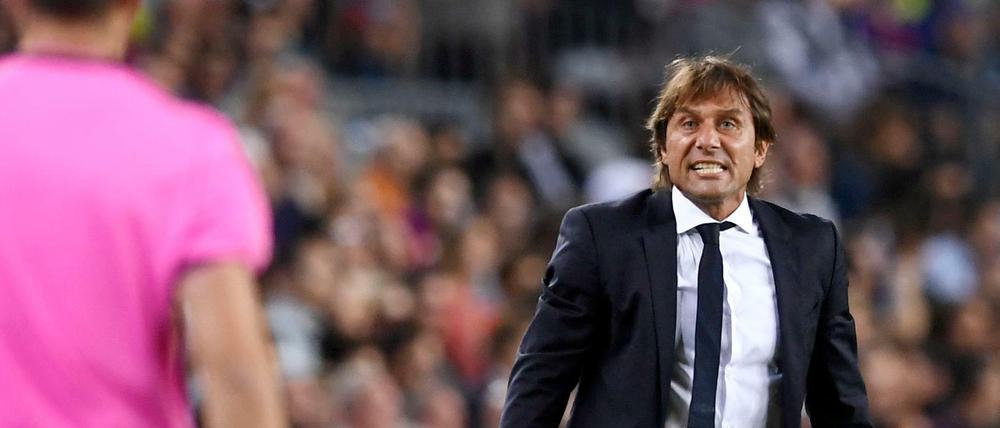 Antonio Conte kann an der Seitenlinie schon mal explodieren.