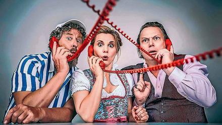 Spielfreudig. Stefan Martin Müller, Jana Kozewa und Frank Voigtmann.