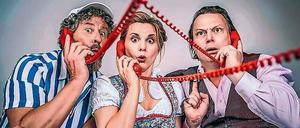 Spielfreudig. Stefan Martin Müller, Jana Kozewa und Frank Voigtmann.