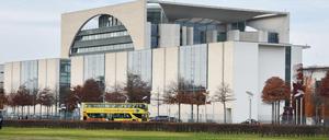 Das Bundeskanzleramt in Berlin, eine der wichtigsten Informationsquellen der Republik.