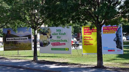 Wahlplakate in Thüringen