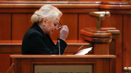 Rumäniens Regierungschefin Viorica Dancila wurde kürzlich vom Parlament das Misstrauen ausgesprochen.