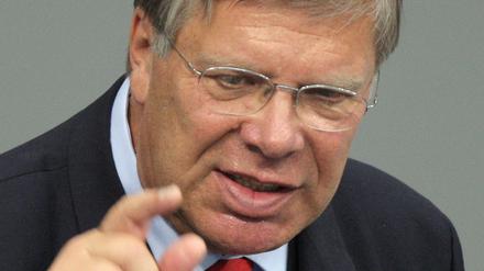 Der SPD-Politiker Peter Danckert im Bundestag.
