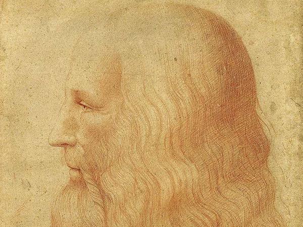 Leonardo, porträtiert von seinem Schüler und Sekretär Francesco Melzi.