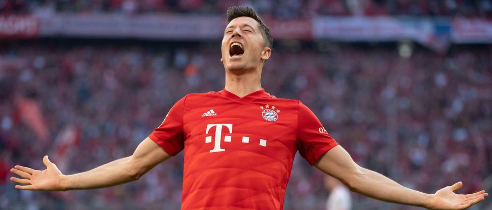 Robert Lewandowski hat am Samstag auch gegen den 1. FC Union getroffen.