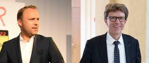 FDP-Fraktionschef Sebastian Czaja und BER-Chef Engelbert Lütke Daldrup