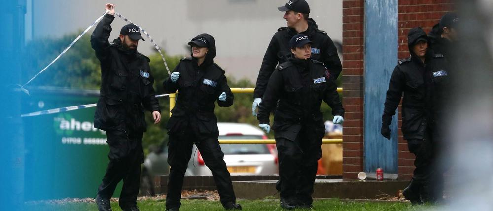 Polizisten bei der Arbeit in Essex