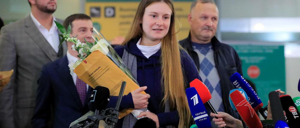 Die Rückkehr von Maria Butina wurde mit großem Interesse verfolgt.