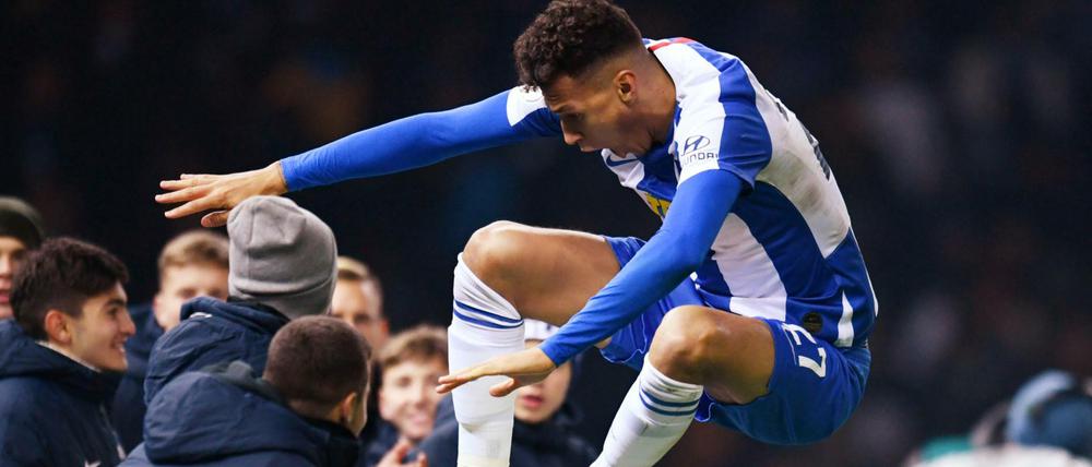 Mittendrin. Davie Selke spielt bei Hertha in dieser Saison noch nicht die Rolle, die im vorschwebt. Auf sozialen Medien aber ist er innerhalb seines Teams bestens vernetzt.