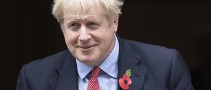 Der britische Premierminister Boris Johnson am Dienstag vor seinem Amtssitz in der Downing Street.