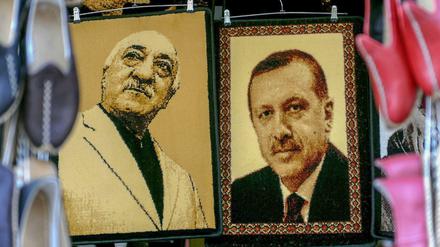 Einst enge Verbündete, später erbitterte Feinde: Fethullah Gülen (l.) und der türkische Staatschef Recep Tayyip Erdogan. 