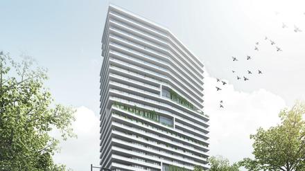 So soll das neue Hochhaus aussehen. 