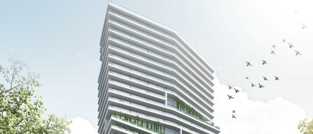 So soll das neue Hochhaus aussehen. 