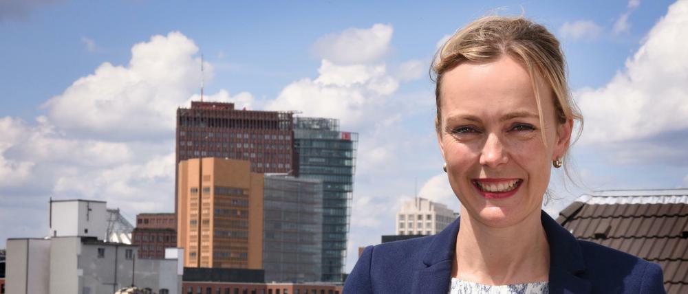 "Haut die Aufträge raus", fordert Manja Schreiner, die Hauptgeschäftsführerin Fachgemeinschaft Bau Berlin und Brandenburg.