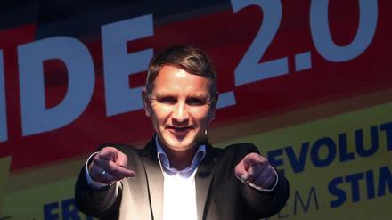 Björn Hoecke im Wahlkampf