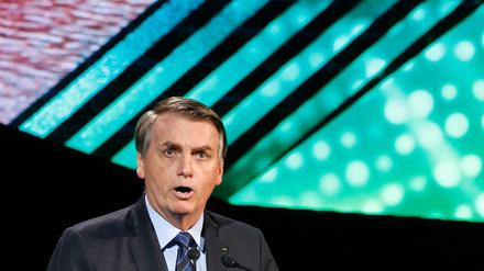 Brasiliens Präsident Jair Bolsonaro ist zurzeit auf einer Wirtschaftskonferenz in Saudi-Arabien. 