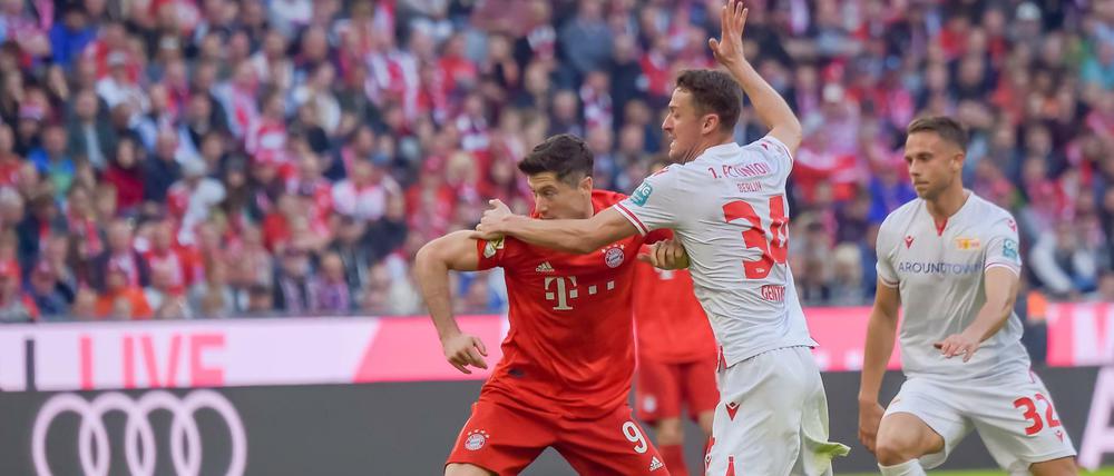 Rekordjäger. Robert Lewandowski (l.) erzielte gegen Union seinen 13. Saisontreffer.