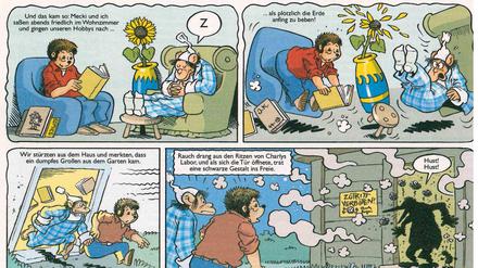 Neues Abenteuer: Eine Szene aus dem aktuell in der "Hörzu" laufenden Mecki-Strip.