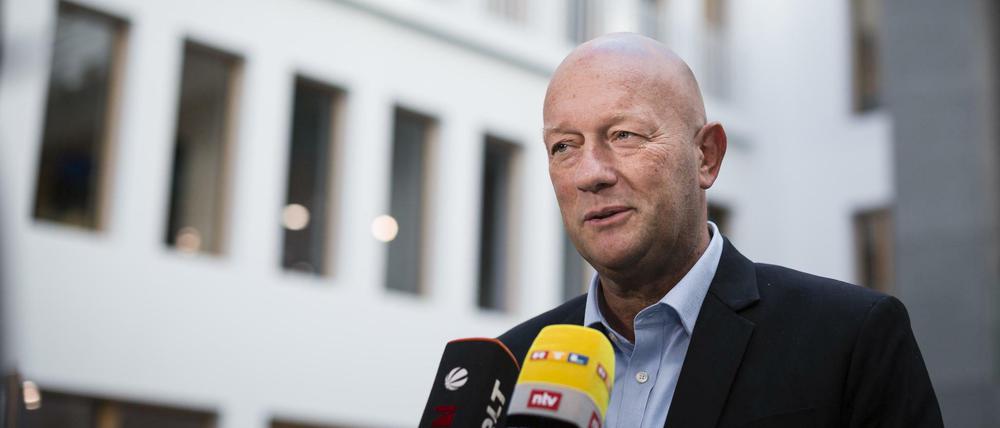 Zufriedener Wahlkämpfer: Der Thüringer FDP-Spitzenkandidat Thomas Kemmerich am Tag nach der Wahl in Berlin.