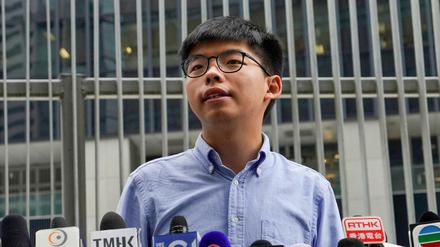 Ausgeschlossen von der Hongkonger Kommunalwahl: Joshua Wong