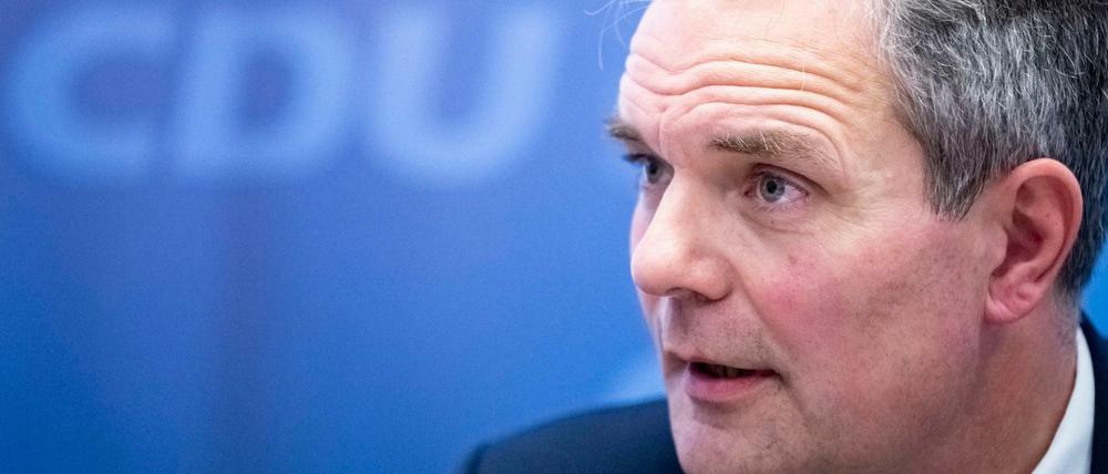 Burkard Dregger, CDU-Fraktionsvorsitzender im Abgeordnetenhaus von Berlin.